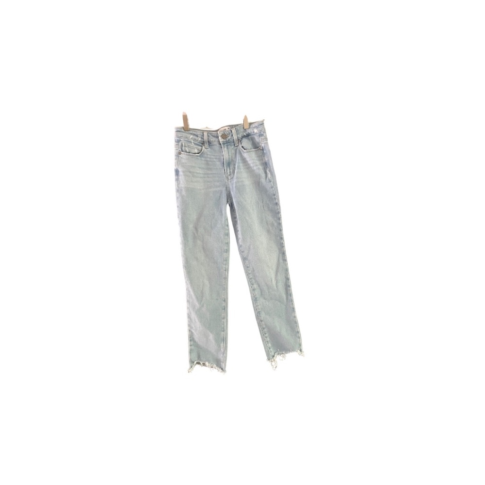 Paige Denim ankle cropped 👖faded wash distressed